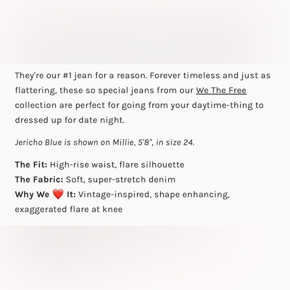 FREE PEOPLE We The Free- Just Float On flared jeans - Picture 10 of 11